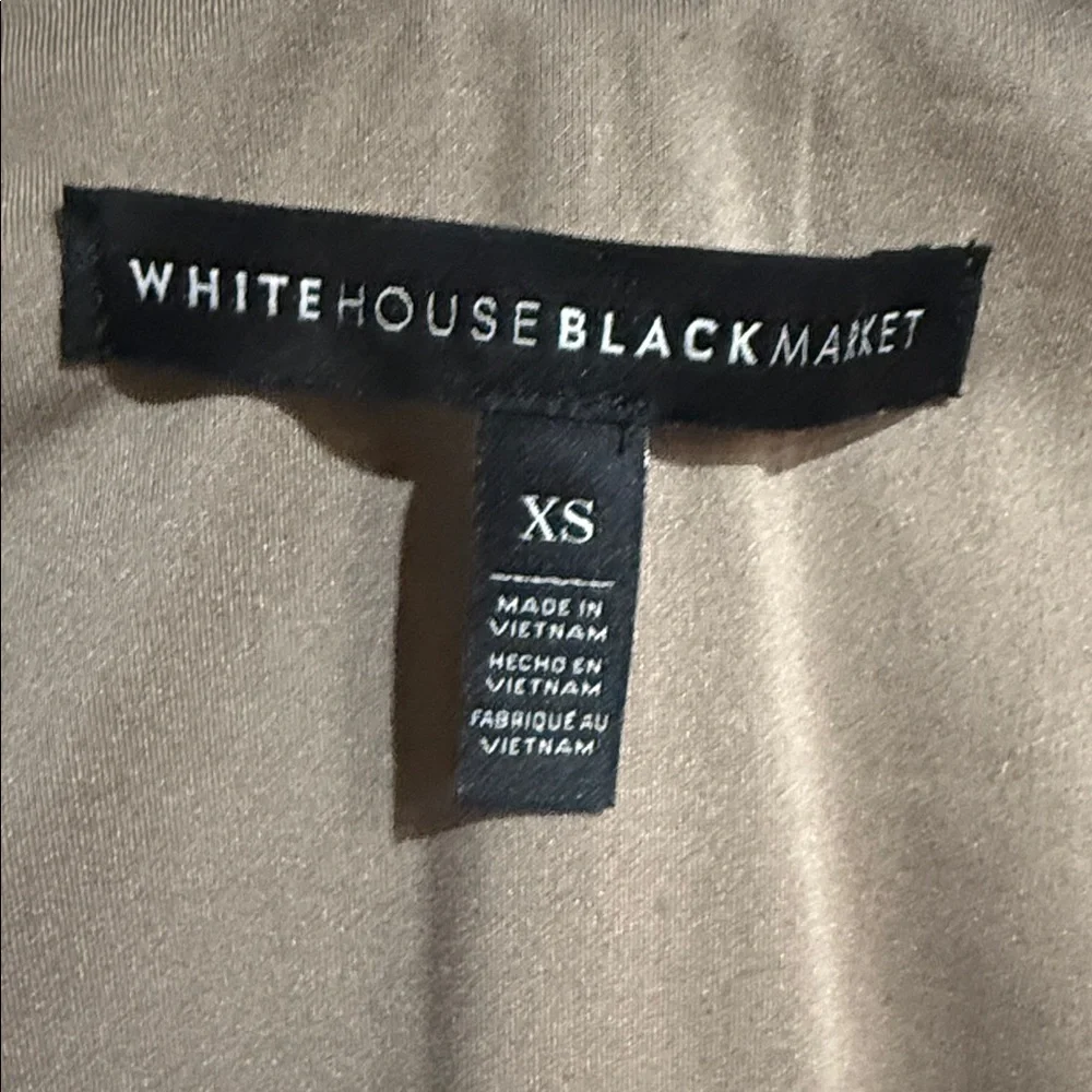 White House Black Market Shimmering Silver Mini Dress - Picture 4 of 4